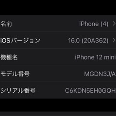 iPhone12mini 128GB
の画像