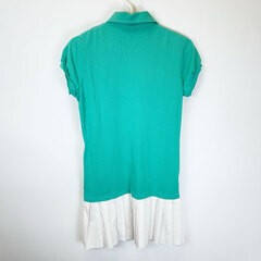 カッパ ワンピース 半袖 M グリーン/ホワイト レディース Kappa テニスウェアの画像