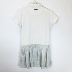 FIDRA ワンピース 半袖 M ホワイト/グレー レディース ゴルフウェアの画像