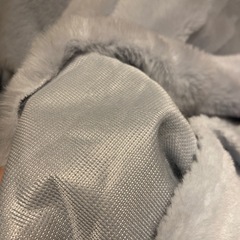 ファー生地水色の画像