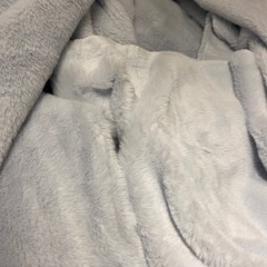 ファー生地水色の画像