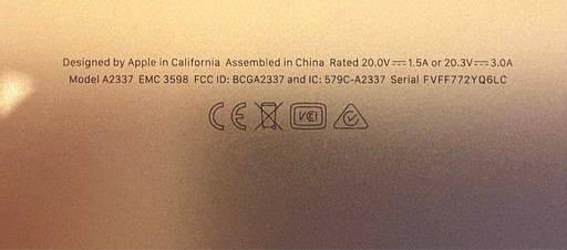 MacBook Air M1 2020 13インチ