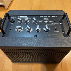 ギター、スタンド、アンプ、シールド、ソフトケース、チューナー、ピック数枚　7点セット の画像