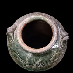 (中古)信楽焼 花瓶 ‐Oの画像