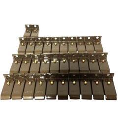 【タチカワ】V17カーテンレール　シングルブラケット（アンバー）32個の画像