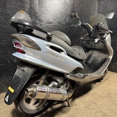 ★支払い総額4.8万円★関東圏内即日配送可能！ヤマハ マジェスティ125 社外マフラー！サイスタ付き！4スト、集中キー！の画像