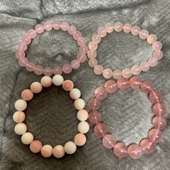 天然石ブレスレット パワーストーンブレスレット ピンク系の画像