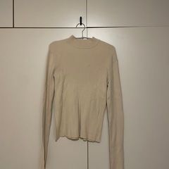 【CLANE】ハイネックリブニットトップスの画像
