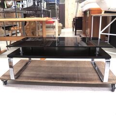 ガラス天板センターテーブル　リユース品　価格　5,500円の画像