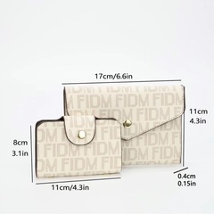 新品未使用品✨ショルダー＆ハンドバッグ＋財布セット 高級感デザイン　定価¥6,581の画像