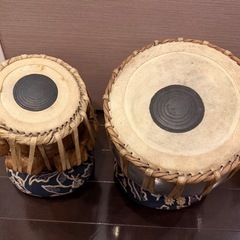 タブラ バヤン セット インド民族楽器の画像