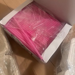 フードパック、ストローの画像