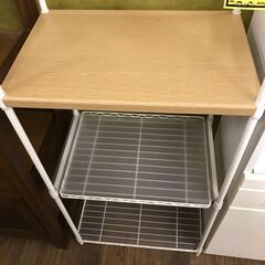 【ジャングルジャングル広陵店】スチールラック　ホワイトの画像