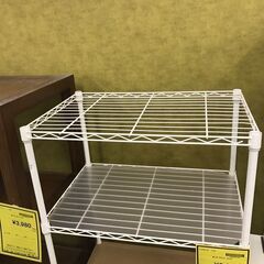 【ジャングルジャングル広陵店】スチールラック　ホワイトの画像