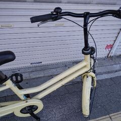 ❮ジャンク品❯[BRIDGESTONE]TOTEBOX(トートボックス)前)24/後)22吋 小径車 内装3段/サンドベージュの画像