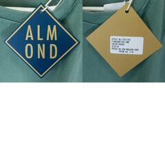 【未使用】Almond Surfboards & Design アーモンドサーフボードデザイン FINE SURFING EMB 半袖 Tシャツ M GRASS TS2110S ユニセックス USAコットンの画像