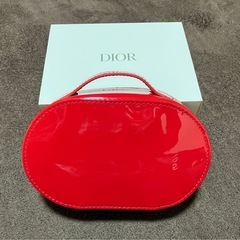 ディオール　ノベルティ　エナメル　ポーチ　赤　おまけ付きの画像