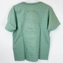 【未使用】Almond Surfboards & Design アーモンドサーフボードデザイン FINE SURFING EMB 半袖 Tシャツ M GRASS TS2110S ユニセックス USAコットンの画像