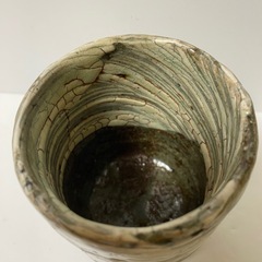 希少作　中川自然坊　目唐津焼酎杯　湯呑みの画像