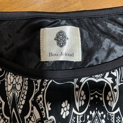 Bou Jeloud レース模様 長袖ワンピース、チェニックセット、フリーサイズの画像