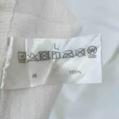 【未使用】Almond Surfboards & Design アーモンドサーフボードデザイン FINE SURFING EMB 半袖 Tシャツ L ホワイト TS2110S ユニセックス USAコットンの画像