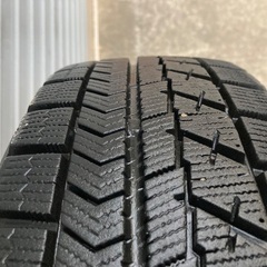 No.169スタットレスタイヤ155/65R13 4H PCD100 アルミホイール付4本セットの画像