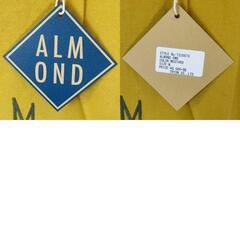 【未使用】Almond Surfboards & Design アーモンドサーフボードデザイン ALMOND EMB 半袖 Tシャツ M マスタード TS2007S ユニセックス USAコットンの画像