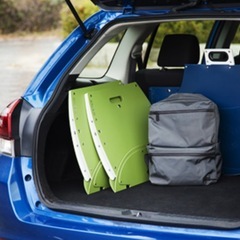 【日本製】SOLCION折りたたみ椅子 2個セットアウトドア コンパクト簡易トイレ ゴミ箱 の画像