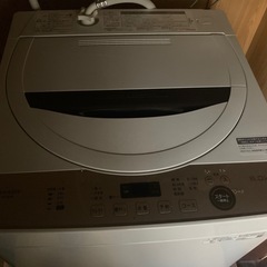 シャープ縦型洗濯機ES-GE6G6kg2021年製の画像