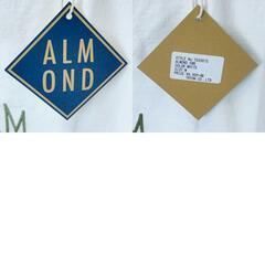 【未使用】Almond Surfboards & Design アーモンドサーフボードデザイン ALMOND EMB 半袖 Tシャツ M ホワイト TS2007S ユニセックス USAコットンの画像