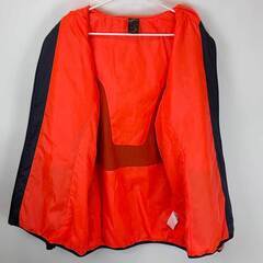 アディダス CLX BodyHeat パデッドジャケット 2XO ネイビー/オレンジ F45684 ADIDAS サッカー ウォームアップ 防寒 ベンチコートの画像