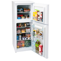 冷凍冷蔵庫、２ドア、139L、ホワイト、ほぼ新品の画像