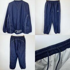 [上下セット] フィンタ 裏地付きピステスーツ L～O ネイビー FINTA ウインドブレーカー サッカー ウォームアップの画像