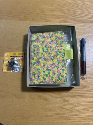 ほぼ日手帳　ミナ ペルホネン/skyful(yellow）[オリジナルサイズ用カバー・A6]