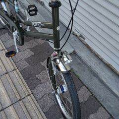 ❮ジャンク品❯[BRIDGESTONE]TOTEBOX(トートボックス)前)20/後)18吋 小径車 シングル/マットカーキの画像