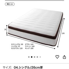 RASIK  シングル　マットレスの画像