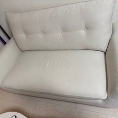 2人掛けソファー 使用感あrりの画像