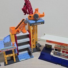 【総額1.5万円超】トミカ大量セット！パワークレーン建設現場＆ENEOS＆人気車両約25台（パトカー・消防車・ジョージ他）の画像