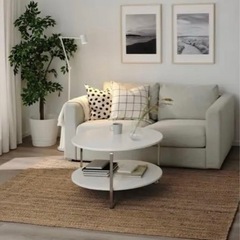 IKEA STRÖG ジュートラグ 155×220cm 美品 ナチュラル 北欧 インテリアの画像