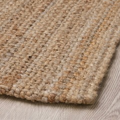 IKEA STRÖG ジュートラグ 155×220cm 美品 ナチュラル 北欧 インテリアの画像