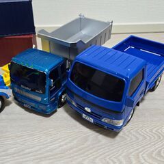 【総額1.5万円相当】トイコー働く車＆ラジコン7台セット（JAFレッカー・コンテナ車・フォークリフト・ベンツGクラス他）の画像