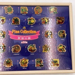 [全26種] 森永 MORONAGA 2001年 ディズニー 世界の旅コレクション ピンバッジ ピンズコレクションチョコ 額入りの画像