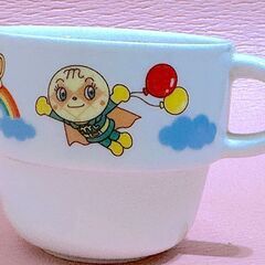 【アンパンマン 白磁コップ】レインボー柄｜陶器製 子ども用マグカップ｜フレーベル館 正規品の画像