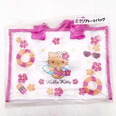 【未使用】[5点セット] ハローキティ 50th ハッピーアニバーサリー トートバッグ クリアトートバッグの画像