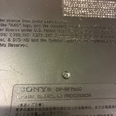 Sony ワイヤレスヘッドホン　DP-RF7500の画像