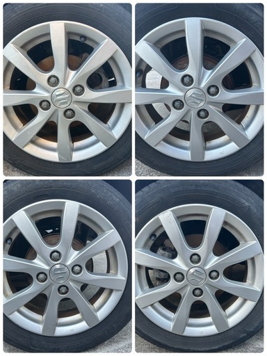 155/65R14 スズキ純正ホイールタイヤ4本セット (T) 名護のタイヤ