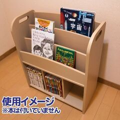 【子供用・中古】５段子ども服チェスト・本棚（絵本ラック）の２点セット　※取りに来ていただける方の画像