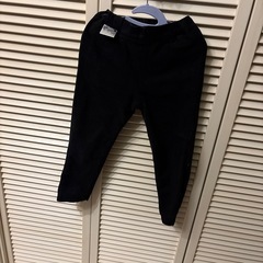 ユニクロ子供冬ズボン裏毛つき防寒防風暖かいの画像
