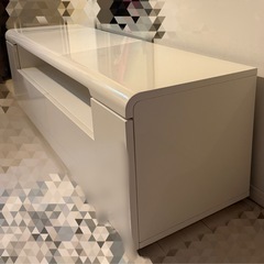 ニトリ ローボード テレビ台 ホワイト鏡面 白家具 
 WH140の画像