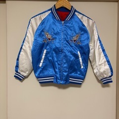 星姫　横須賀 日本製　スカジャン　子供用　130cm 140cm 美品　鷹　龍の画像